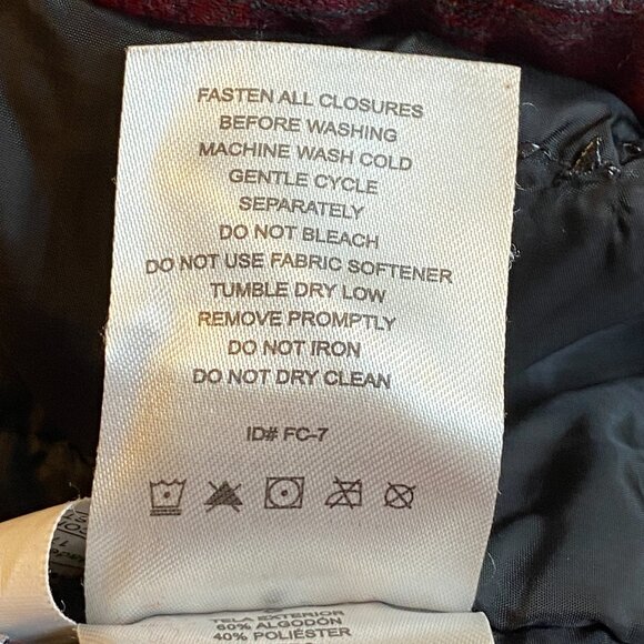 Rugged Elements Insulated Plaid Flannel Shirt Jacket Sz L Utility Heavyweight - Picture 13 of 13